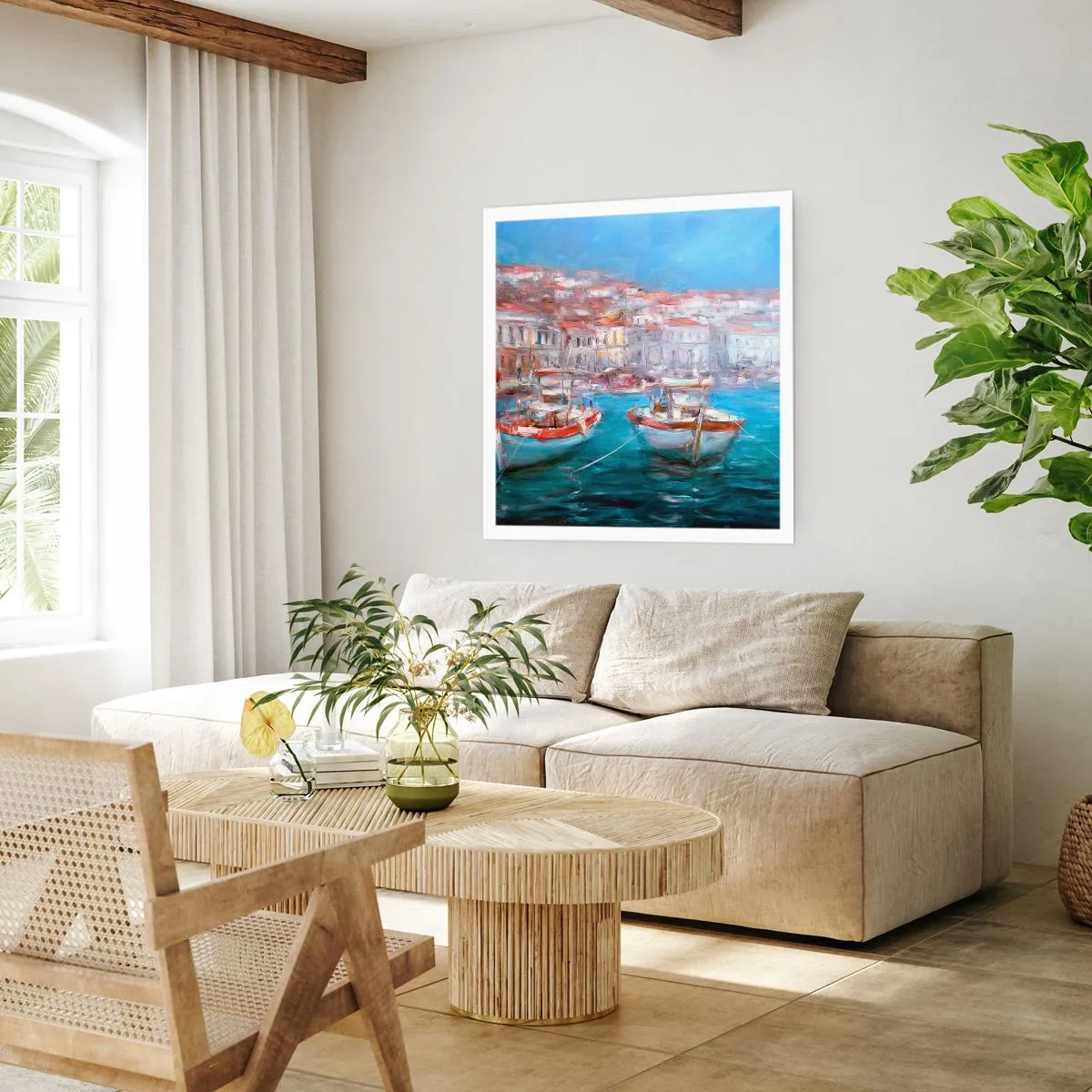 Affiche - Poster - Baie italienne - 30x30 cm