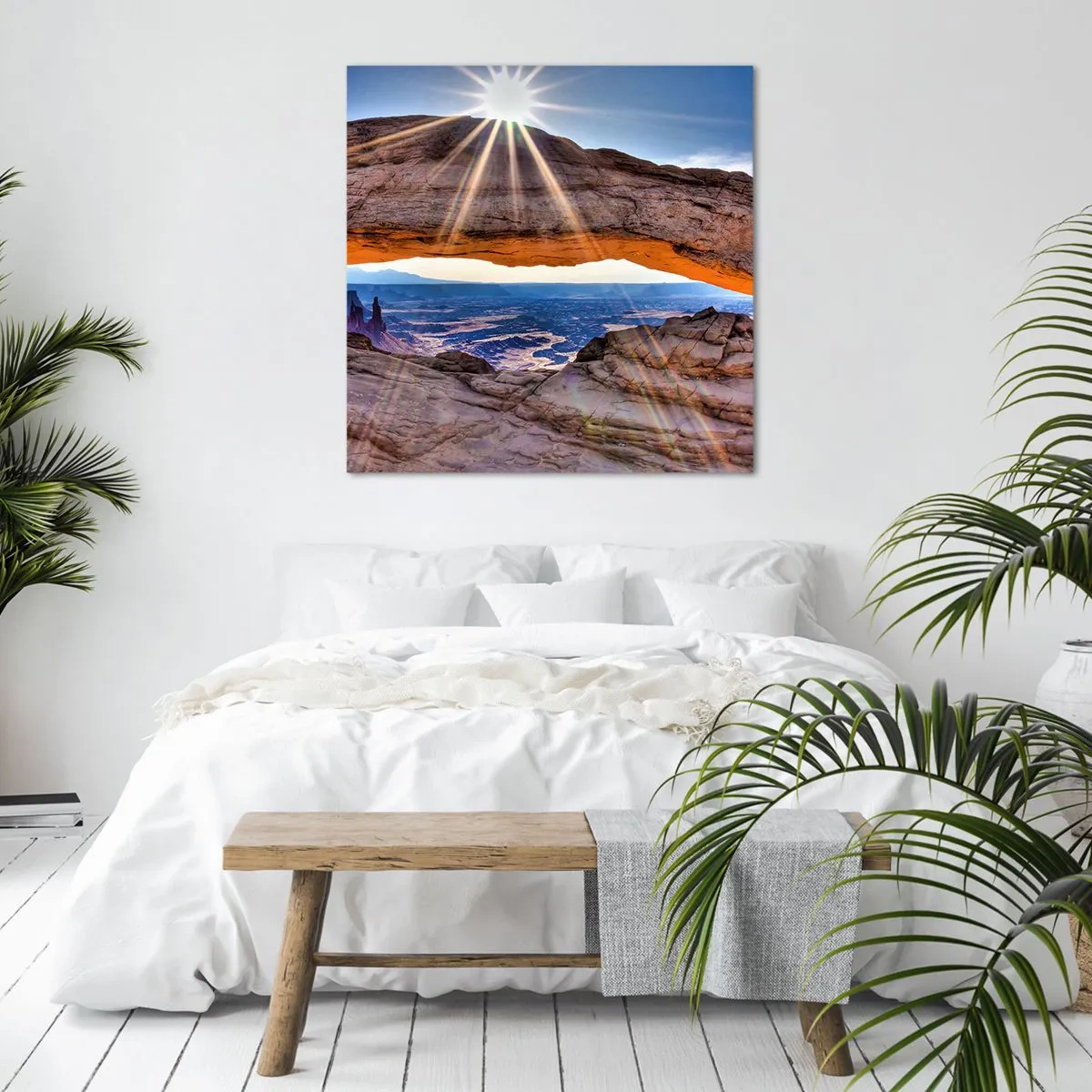 Impression sur toile - Image sur toile - Par la porte rocheuse - 60x60 cm