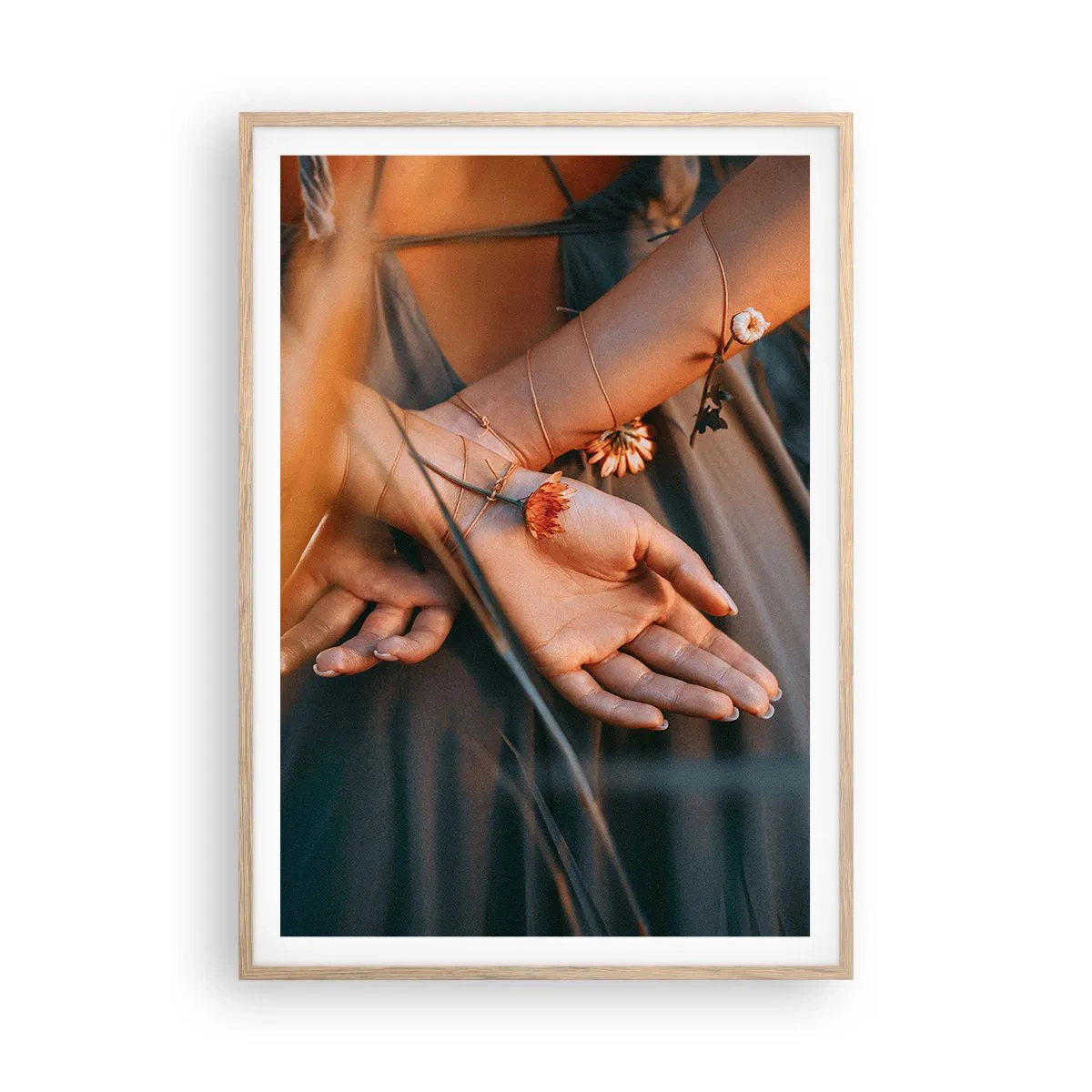 Affiche dans un chêne clair - Poster - Liée à la nature - 70x100 cm