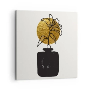 Impression sur toile - Image sur toile - La beauté vaut son pesant d'or - 50x50 cm