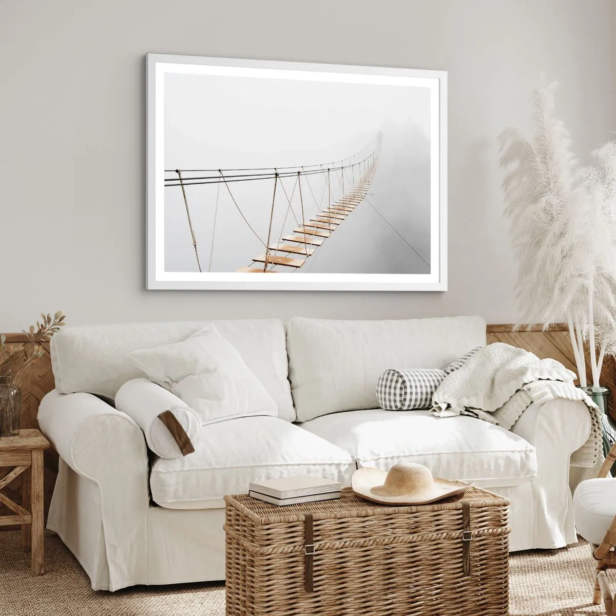 Affiche dans un cadre blanc - Poster - Où cela va-t-il te mener? - 40x30 cm