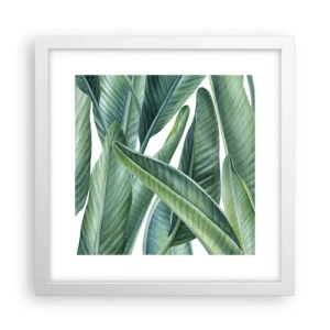 Affiche dans un cadre blanc - Poster - La nature face à elle-même - 30x30 cm