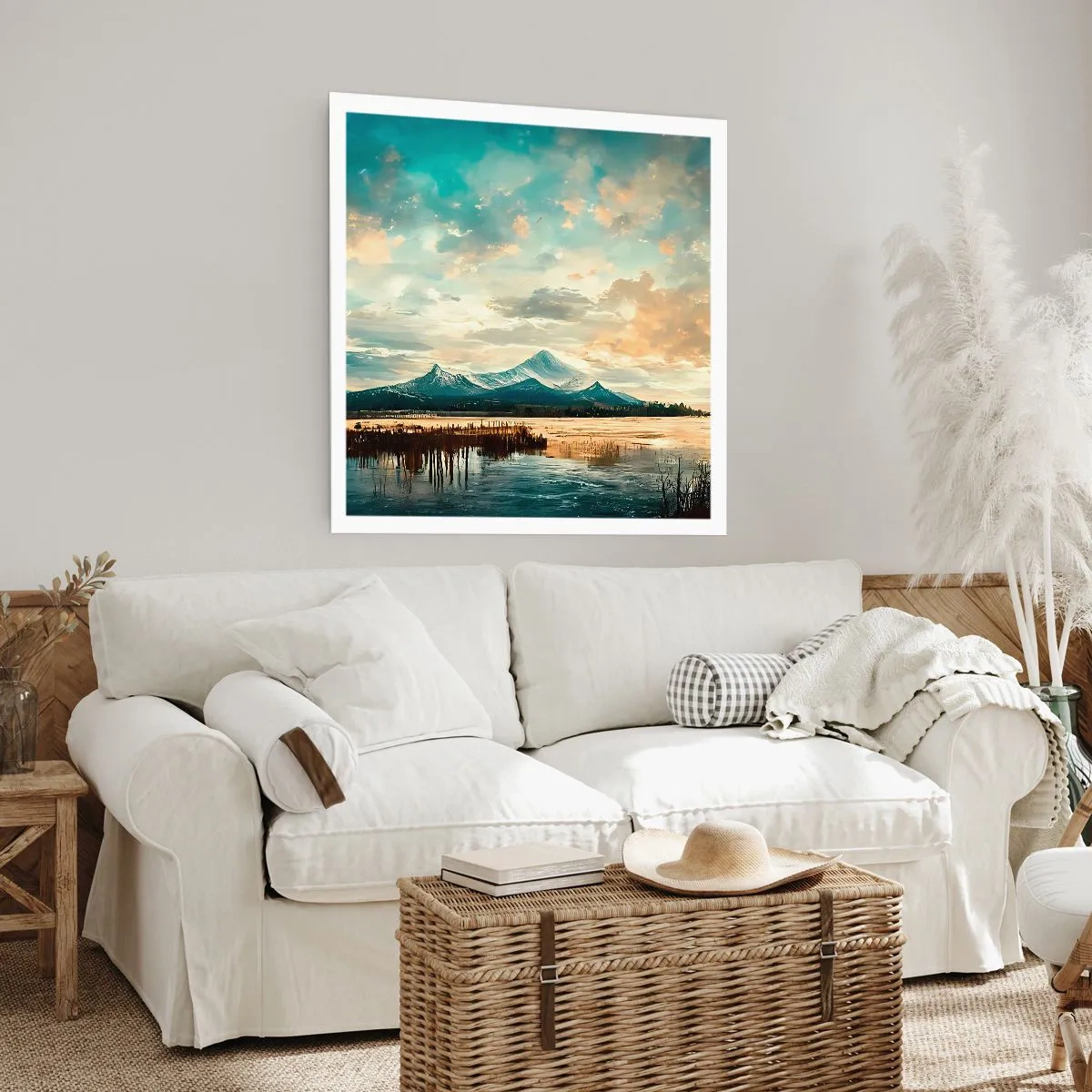 Affiche - Poster - Sous la protection du ciel - 50x50 cm