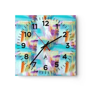 Horloge murale - Pendule murale - Labyrinthe reluisant - 40x40 cm