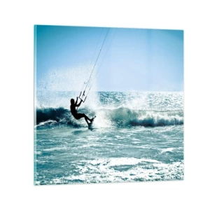 Impression sur verre - Image sur verre - On se laisse emporter - 30x30 cm