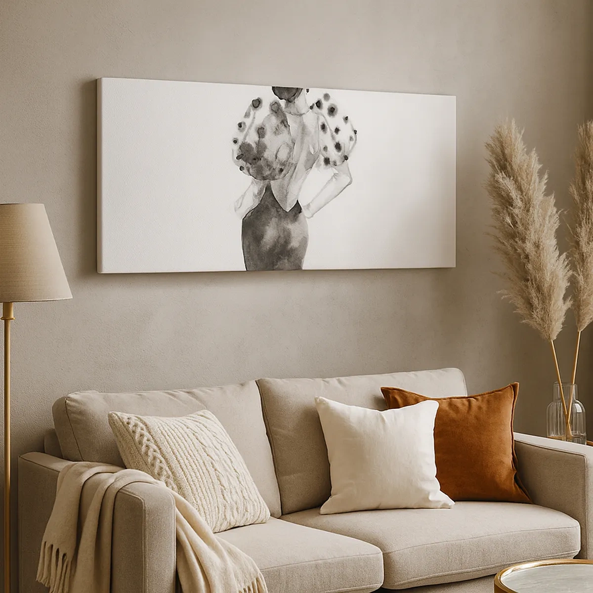 Impression sur toile - Image sur toile - Elle est passée juste à côté - 30x30 cm