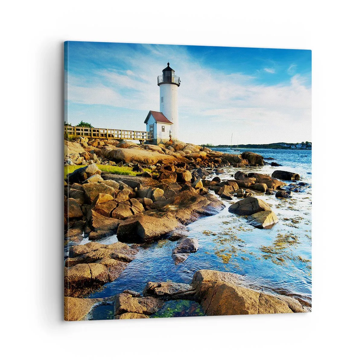 Impression sur toile - Image sur toile - Revenez heureux, j'attends - 60x60 cm