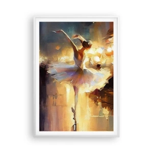 Affiche dans un cadre blanc - Poster - Miracle dans la rue - 70x100 cm