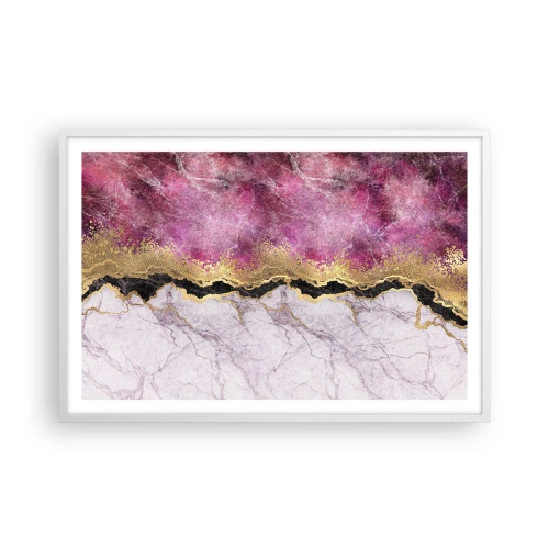 Affiche dans un cadre blanc - Poster - À la frontière - 91x61 cm