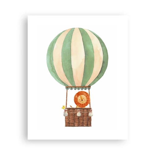 Affiche - Poster - Les voyages de Léon - 40x50 cm