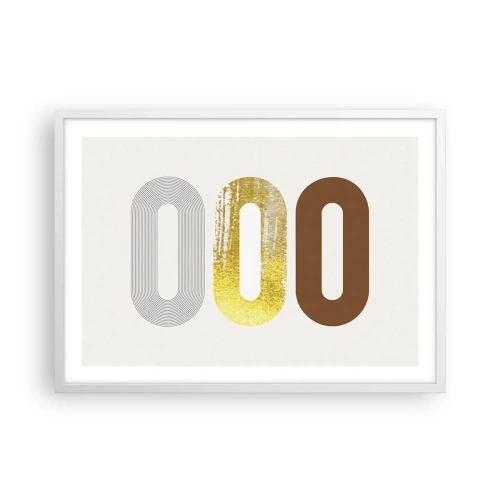 Affiche dans un cadre blanc - Poster - Ooo! - 70x50 cm