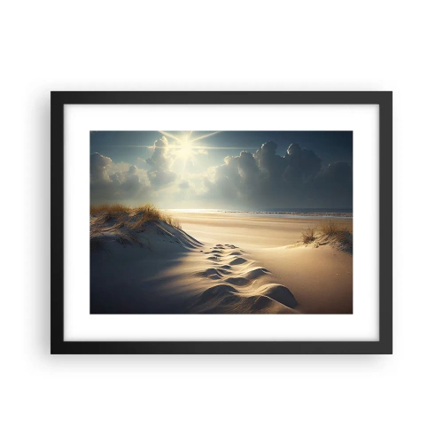 Affiche dans un cadre noir - Poster - Un paysage apaisant - 40x30 cm