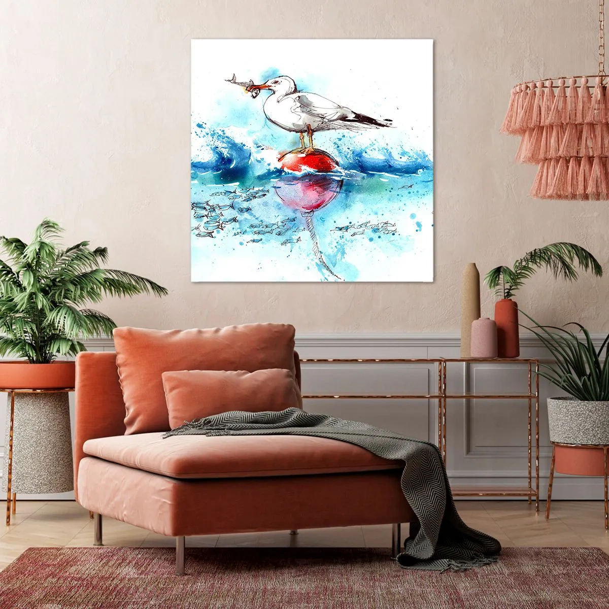 Impression sur toile - Image sur toile - Prise réussie - 60x60 cm