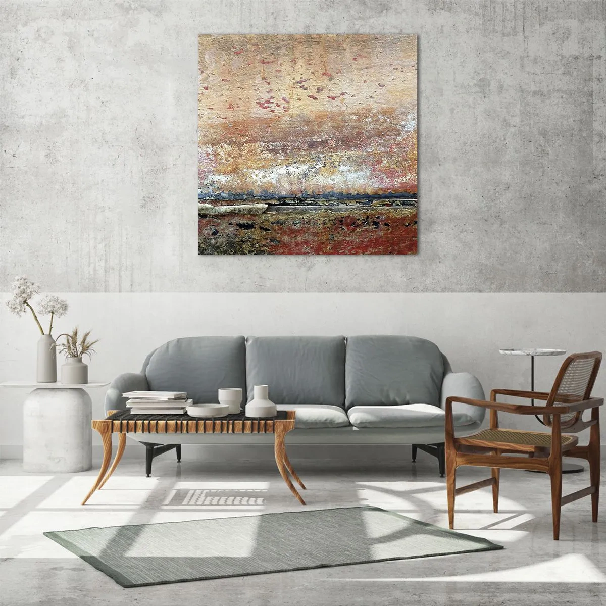 Impression sur verre - Image sur verre - C'est peut-être la mer - 60x60 cm