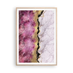 Affiche dans un chêne clair - Poster - À la frontière - 70x100 cm