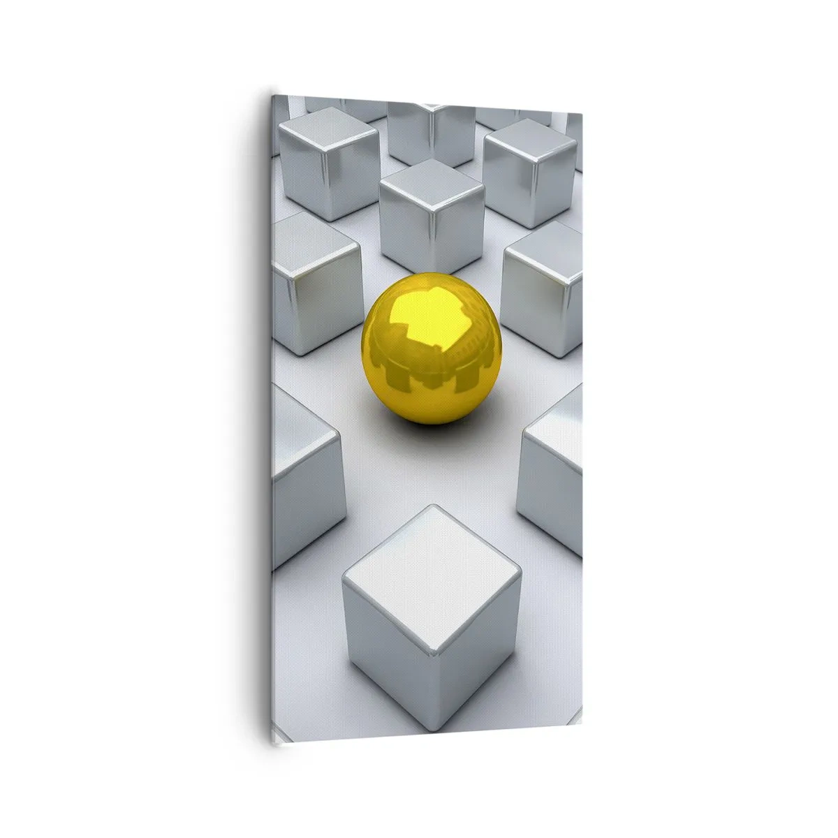 Impression sur toile - Image sur toile - Pourquoi moi? Composition géométrique - 65x120 cm