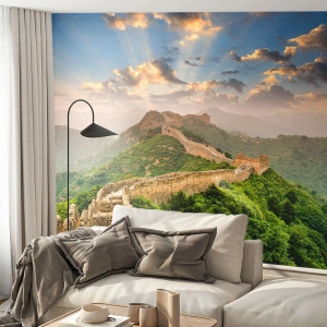 Papier Peint Photo Premium Sand - Grandeur éternelle - Paysage, La grande muraille de Chine, Asie - 500x350 cm