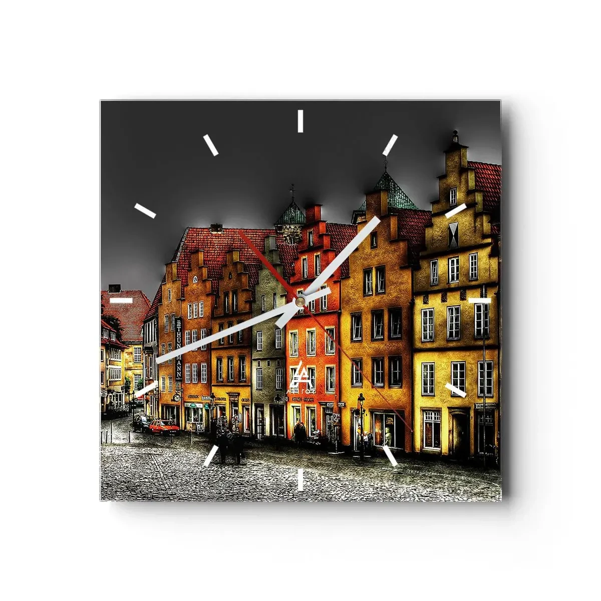 Horloge murale - Pendule murale - La seule chose qui manque est un carrosse enchantée - 40x40 cm