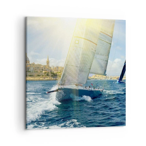 Impression sur toile - Image sur toile - Il est temps de quitter la ville - 60x60 cm