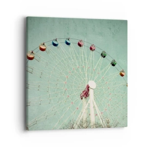 Impression sur toile - Image sur toile - Nous vous invitons à vous amuser - 40x40 cm