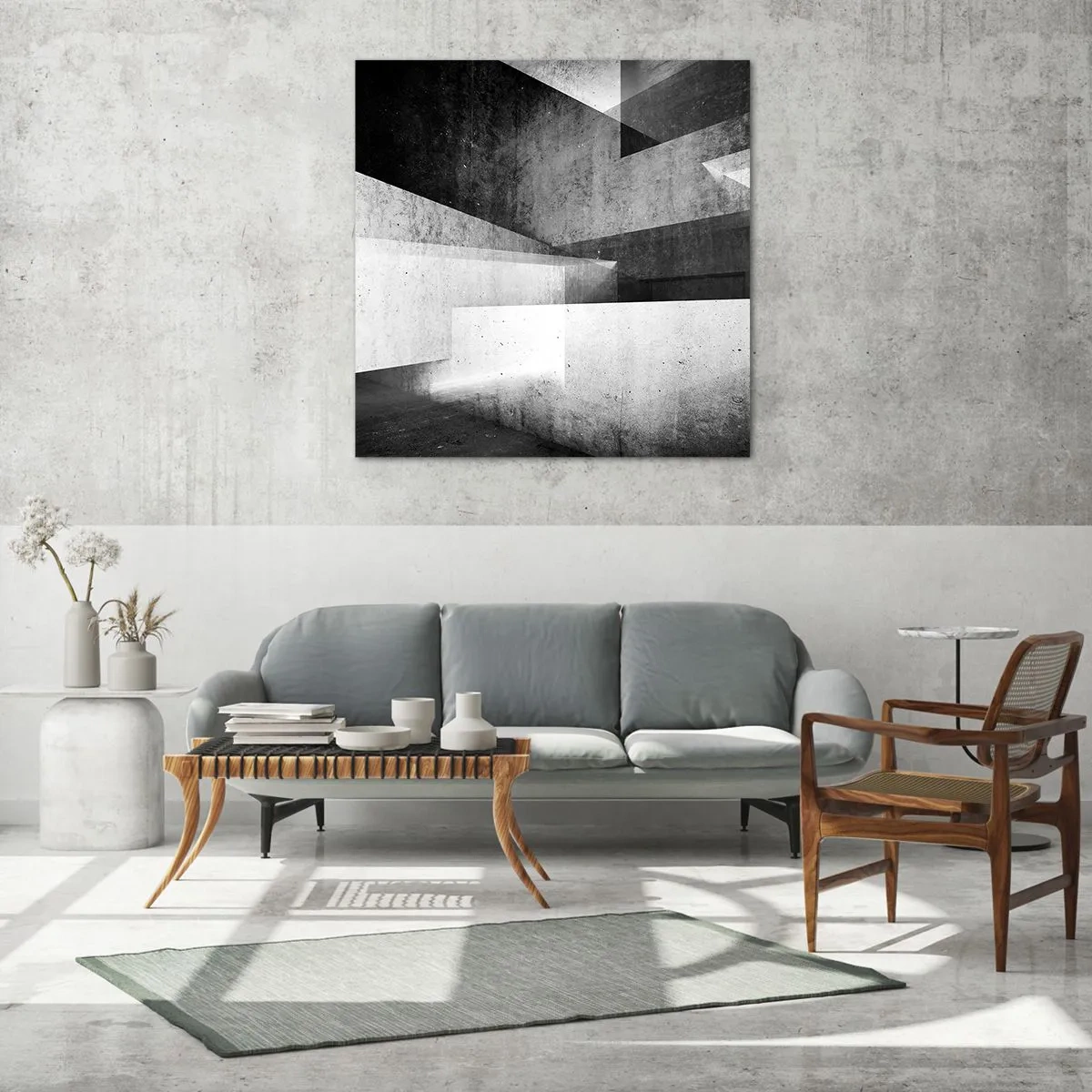 Impression sur verre - Image sur verre - Structure de l'espace - 40x40 cm