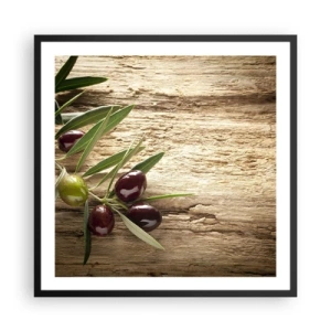 Affiche dans un cadre noir - Poster - Directement de la nature - 60x60 cm