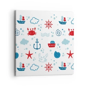 Impression sur toile - Image sur toile - Conte de fées de la mer - 70x70 cm