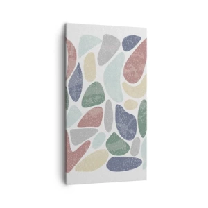 Impression sur toile - Image sur toile - Une mosaïque de couleurs poudrées - 45x80 cm