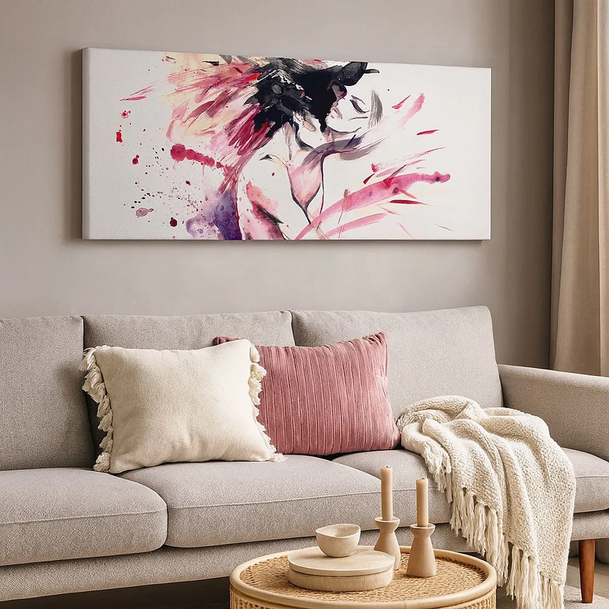 Impression sur toile - Image sur toile - Un accomplissement amoureux - 100x40 cm