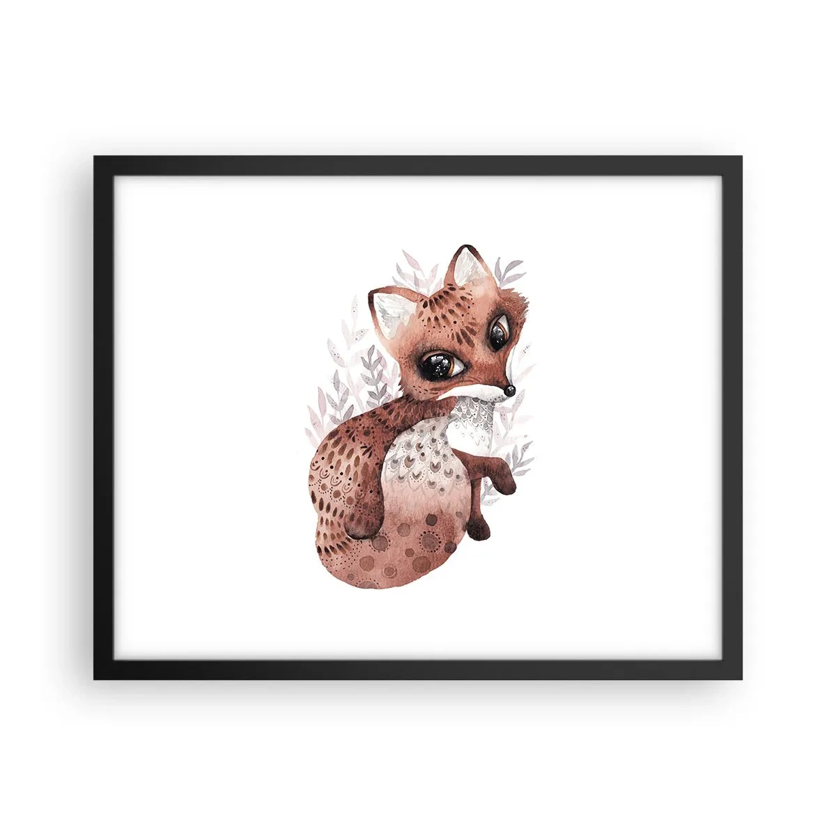 Affiche dans un cadre noir - Poster - Seulement à aimer - 50x40 cm