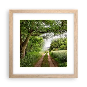 Affiche dans un chêne clair - Poster - Et in Arcadia ego - 30x30 cm