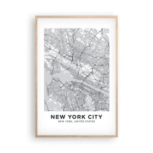 Affiche dans un chêne clair - Poster - Anatomie de la métropole - 61x91 cm