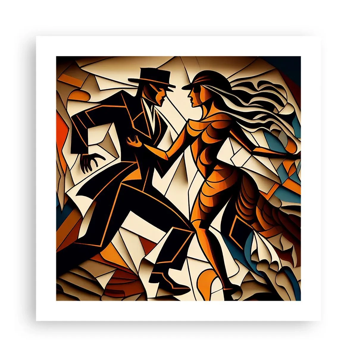 Affiche - Poster - Danse de passion et de volupté - 50x50 cm