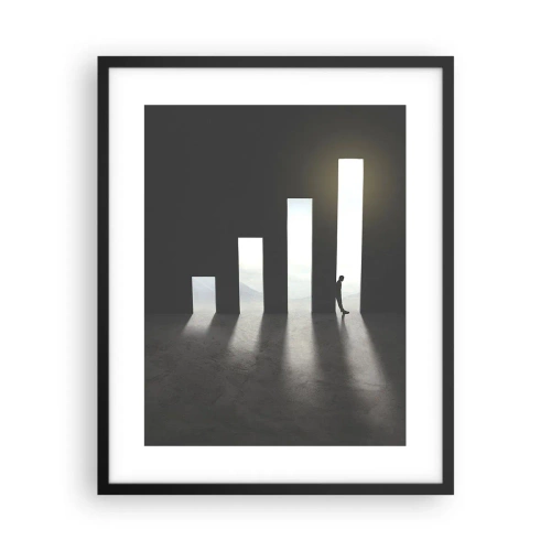 Affiche dans un cadre noir - Poster - Succès – impression - 40x50 cm