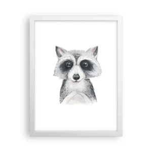 Affiche dans un cadre blanc - Poster - Un moment pour s'émouvoir - 30x40 cm