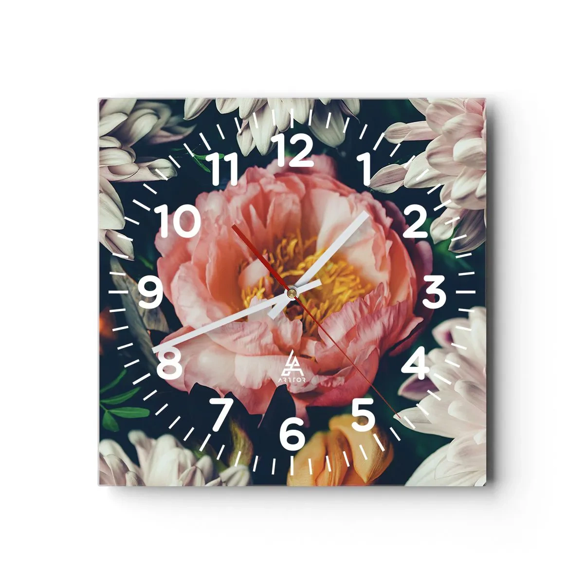 Horloge murale - Pendule murale - Splendeur baroque - 40x40 cm
