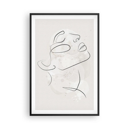 Affiche dans un cadre noir - Poster - L'esquisse d'un rêve - 61x91 cm