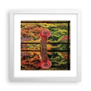 Affiche dans un cadre blanc - Poster - Dans le temple de la nature - 30x30 cm