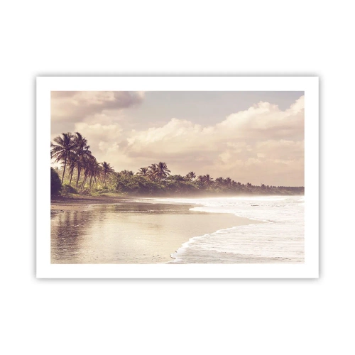 Affiche - Poster - La caresse des vagues - 70x50 cm