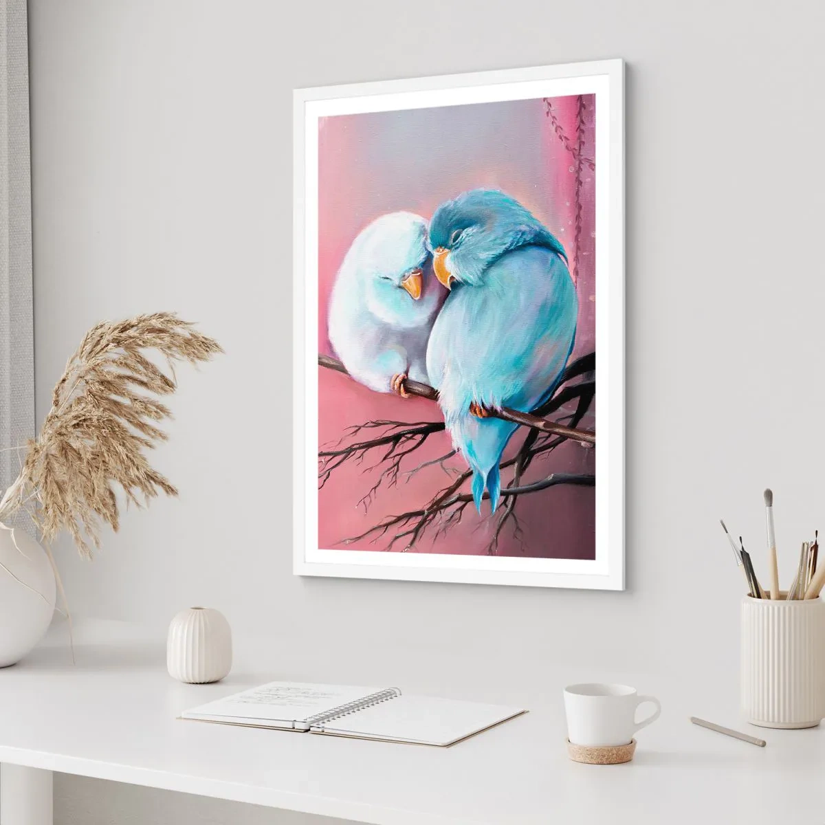 Affiche dans un cadre blanc - Poster - Que dire de plus?... - 40x50 cm