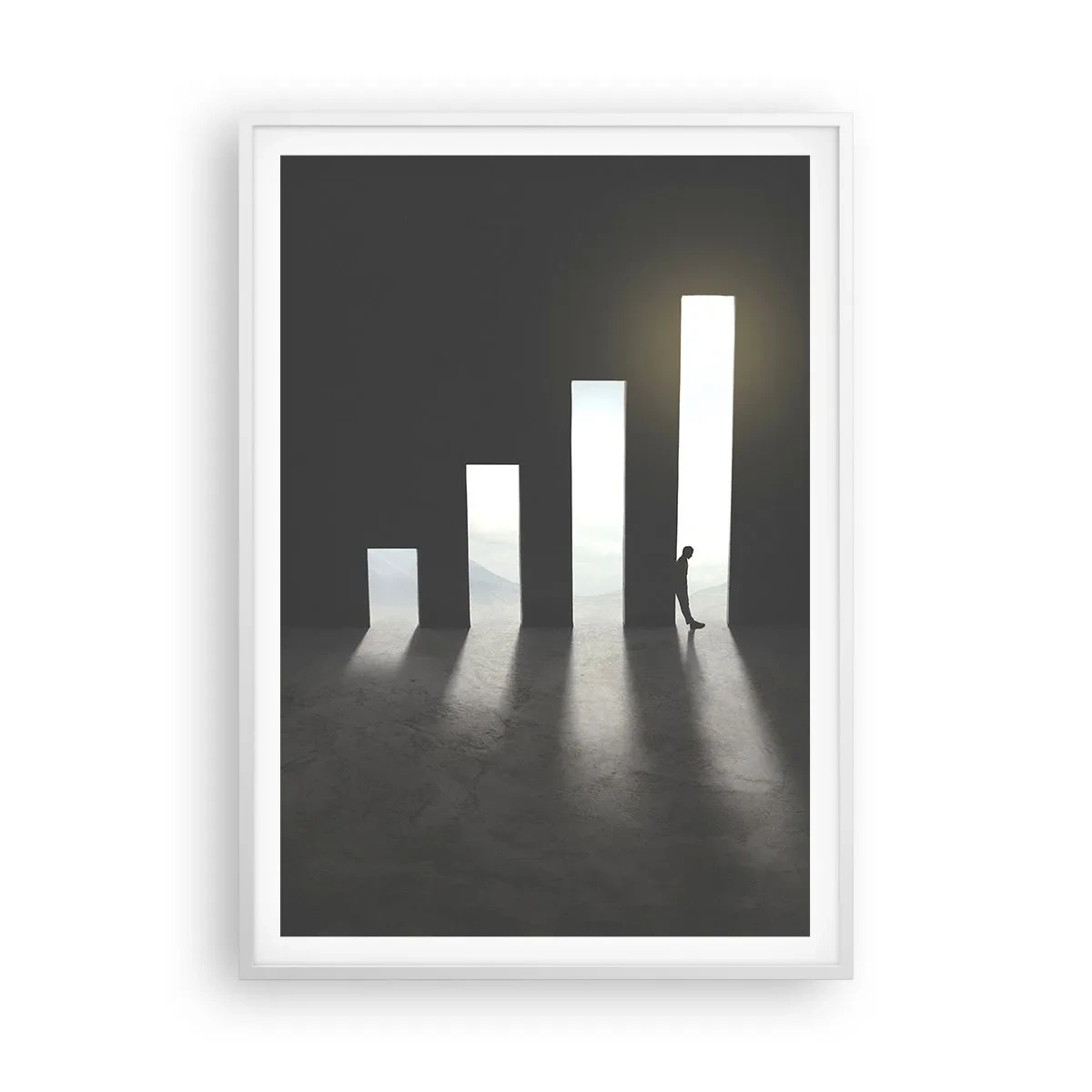 Affiche dans un cadre blanc - Poster - Succès – impression - 70x100 cm