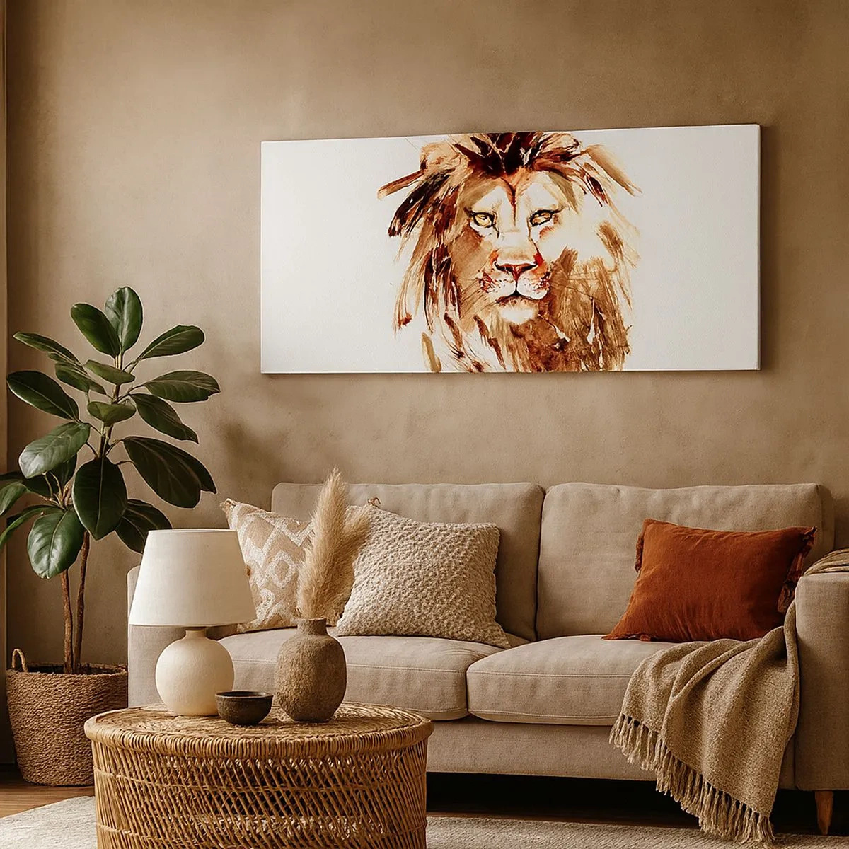 Impression sur toile - Image sur toile - Force et dignité - 100x40 cm