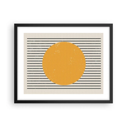 Affiche dans un cadre noir - Poster - Le pouvoir de la simplicité - 50x40 cm