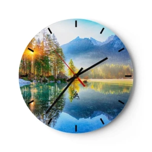 Horloge murale - Pendule murale - Majesté et douceur - 40x40 cm