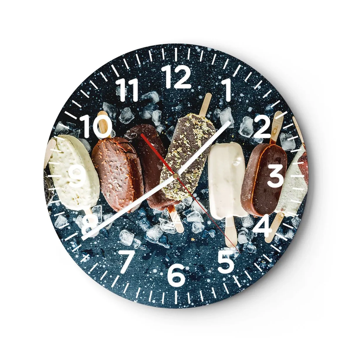 Horloge murale - Pendule murale - Le goût de l'été chaud - 30x30 cm