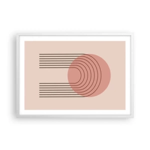 Affiche dans un cadre blanc - Poster - Attraction irrésistible - 70x50 cm