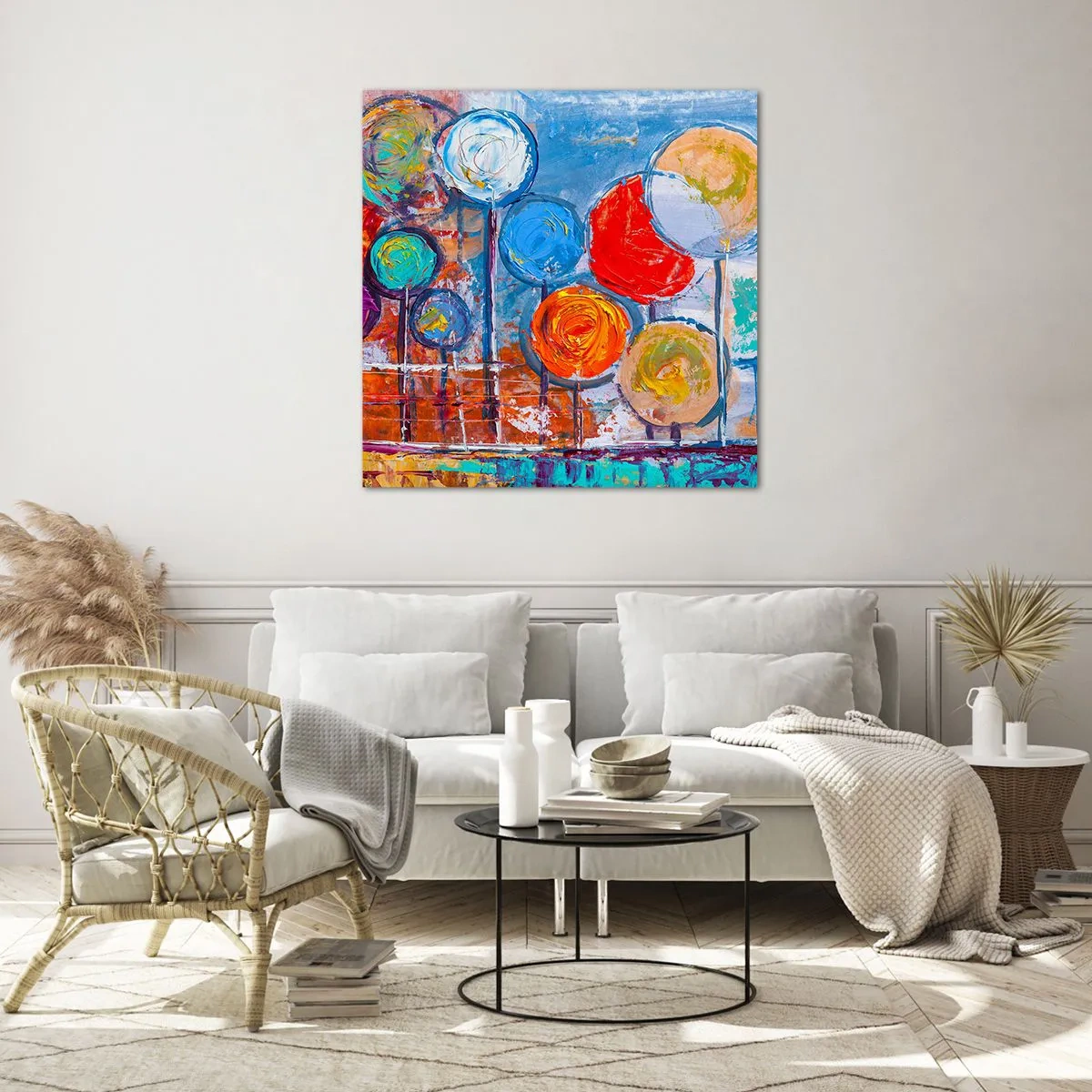 Impression sur verre - Image sur verre - Miracles sur le bâton - 70x70 cm