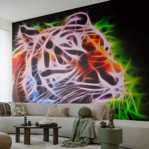 Papier Peint Photo Premium Canvas - L'aura dangereux - Abstraction, Animaux, Prédateur - 250x175 cm