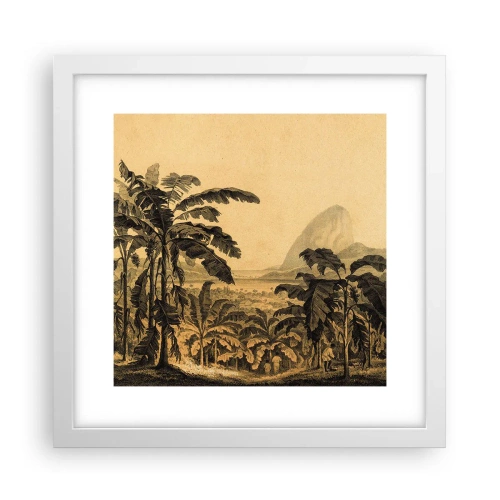 Affiche dans un cadre blanc - Poster - Dans un climat colonial - 30x30 cm