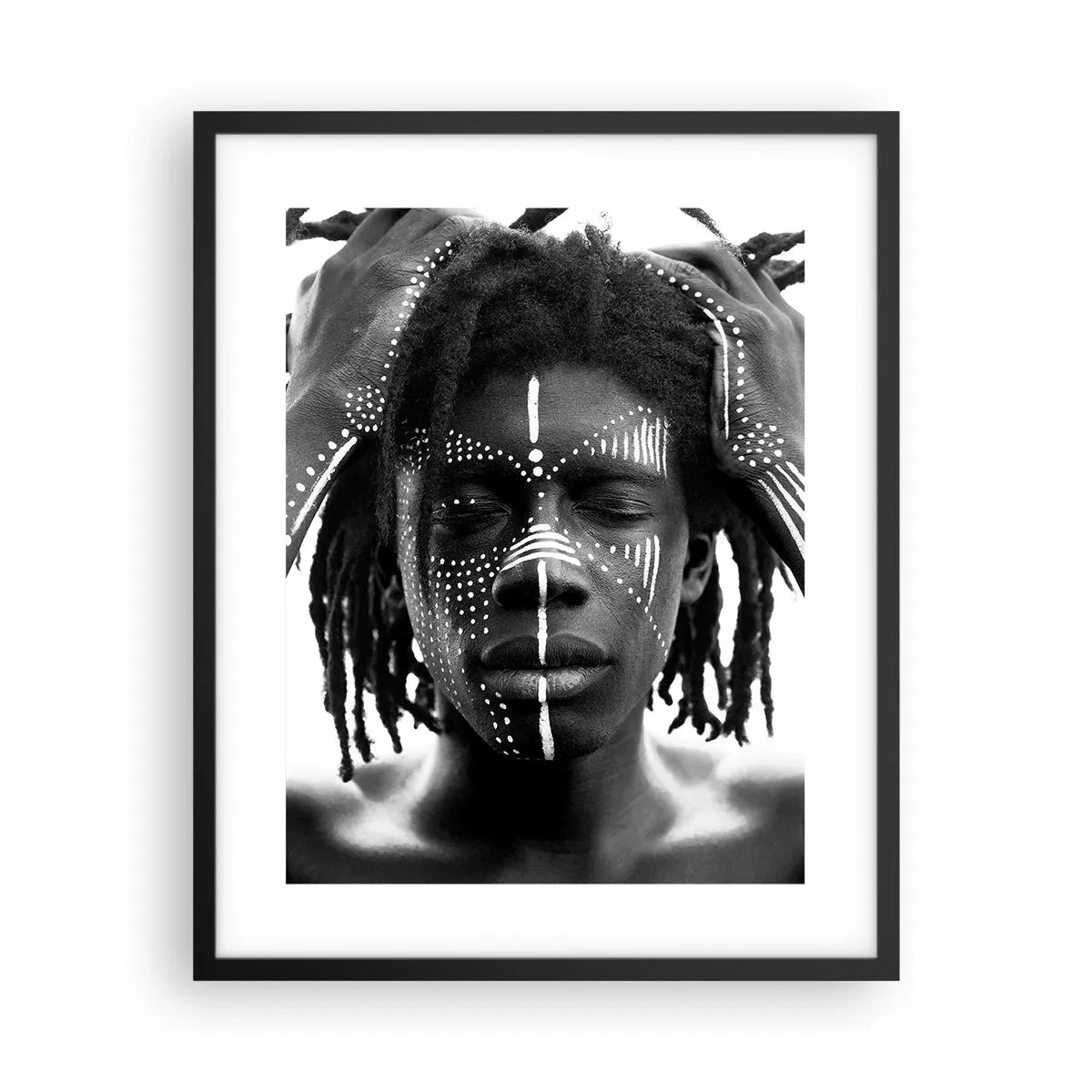 Affiche dans un cadre noir - Poster - Où êtes-vous? - 40x50 cm